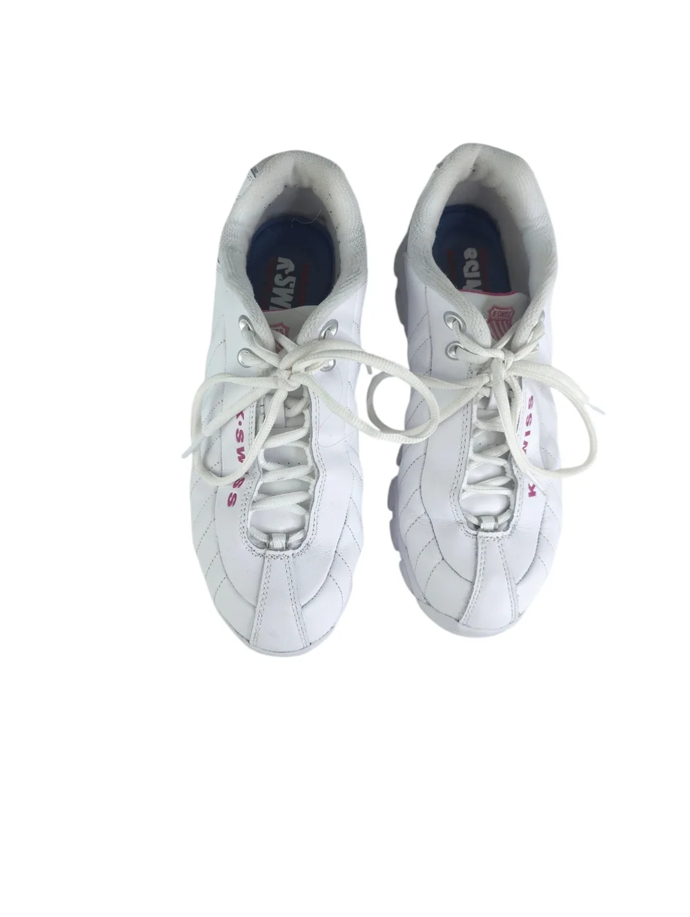 K-Swiss ST329 CMF White And Pink Tennis Shoe Size 9 wide - Picture 4 of 8